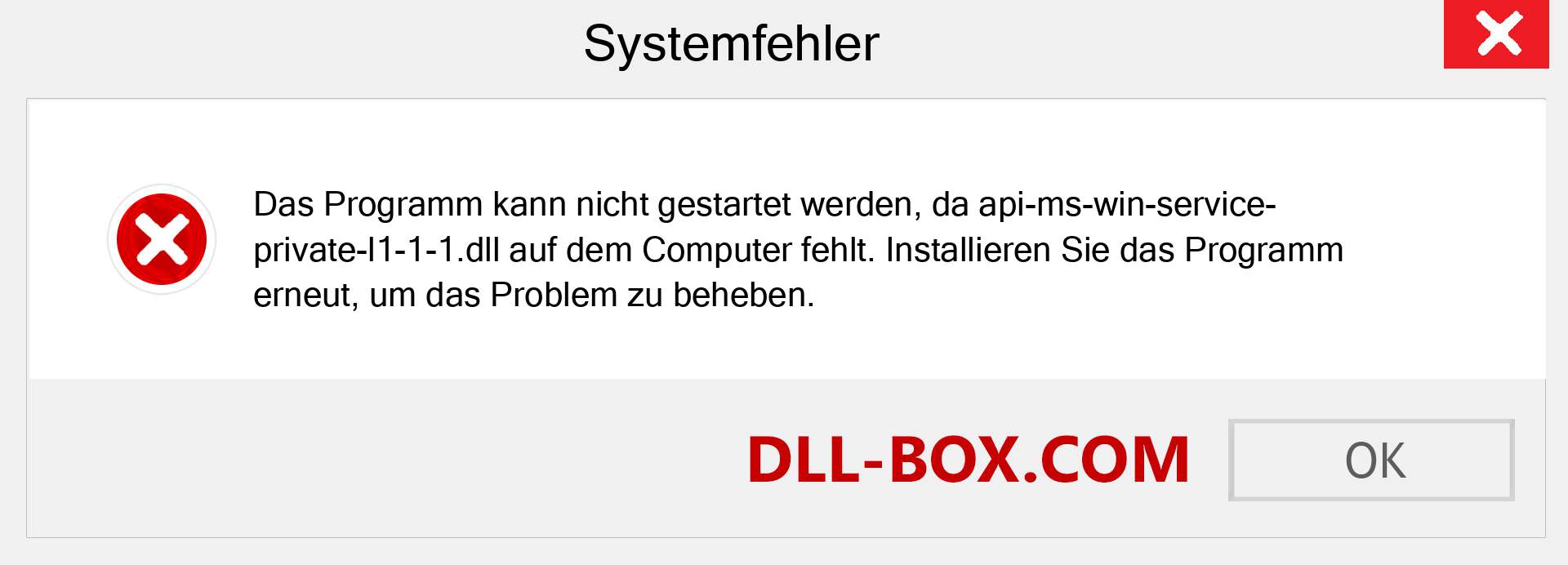 api-ms-win-service-private-l1-1-1.dll-Datei fehlt?. Download für Windows 7, 8, 10 - Fix api-ms-win-service-private-l1-1-1 dll Missing Error unter Windows, Fotos, Bildern